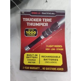 PRO-4 TACTICAL PRO 4 TACTICAL TRUCKER TIRE THUMPER FLASH  18" ALUMINUM TIRE PRESSURE CHECKER