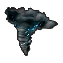 Tornado - 3" Vinyl Sticker - for Car Laptop I-Pad Phone Helmet Hard Hat - Waterproof Decal