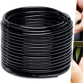 CARPATHEN 1/4 Drip Irrigation Tubing - 200 ft Black Drip Irrigation Hose Perfect for DIY Garden Irrigation System, Hydroponics, Misting, or as Blank Distribution Tubing for Any Garden Project