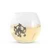Vagabond House Octopus Stemless Wine Glass, Perfect for Red/White Wine,