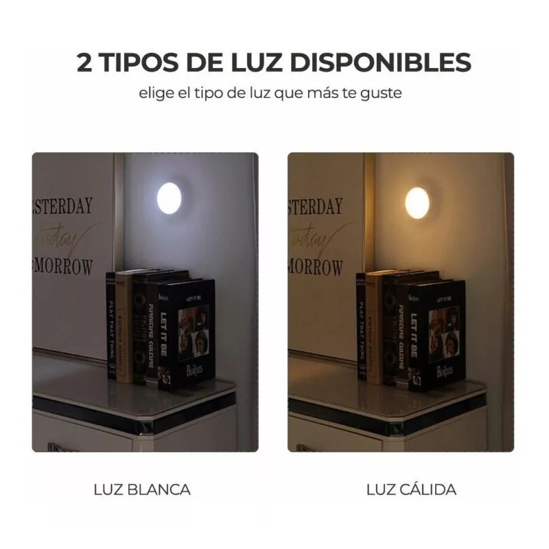 EGTMA Kit Dos Piezas Lamparas Led Emergencia Auto Adheribles