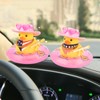 wonuu Car Rubber Duck Party Decoration, Sparkly Glitter Space cowboy