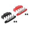 2pcs Power Distribution Block M8 Screw 4 Terminal Terminal Block