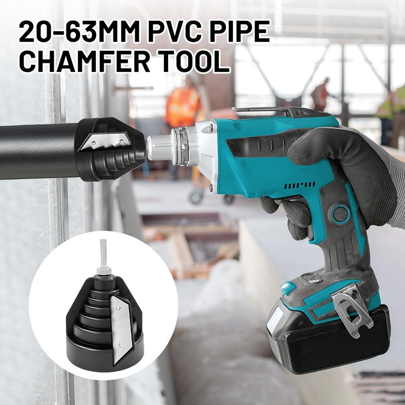 Plastic Pipe Chamfer Tool, PVC PP PE Pipe Deburrer, Pipe