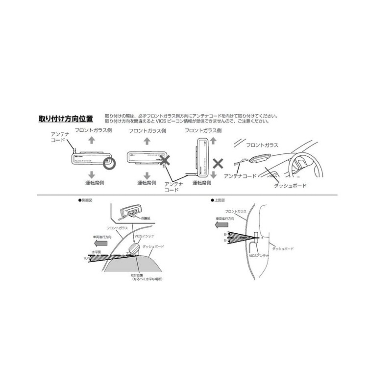 アルパイン(ALPINE) VICS光・電波ビーコン HCE-T062