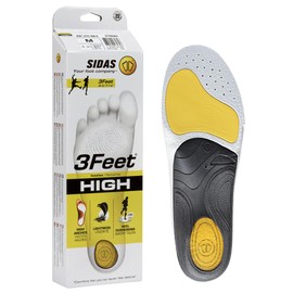 Sidas Unisex 3feet Activ' High-einlegesohlen Sohlen, Yellow Black, XX-Large EU