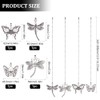 BENECREAT 4 Style Butterfly Dragonfly Ceiling Fan Pull Chain, Alloy