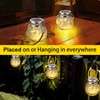 Solar Hanging Lanterns Outdoor Waterproof, Table Lamps Decorative Cracked Glass