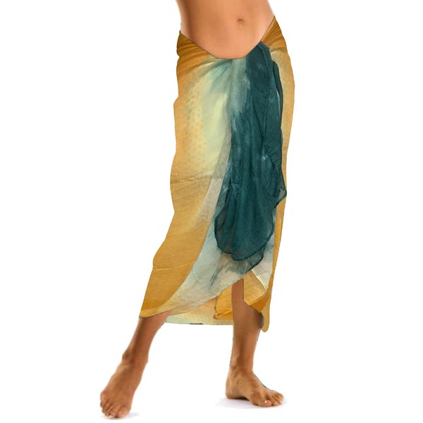 TOSKATOK Ladies Women's Colourful Ombre Summer Beach Sarongs Skirts Cover