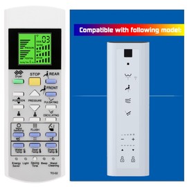 Replacement Remote Control for TOTO Washlet Toilets and Bidets RX SX TCF894CG CW542EY TCF896CG CW522EY TCF895CG TCF894CG TCF34120GGB MW6463046CUMFG(A) TCF34270GEU TCF34170GEU TCF34120GEU