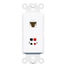 RiteAV - Cat6 Speaker Jack Port Wall Plate Decorative (Insert)
