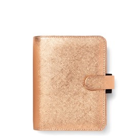 FILOFAX Saffiano Pocket Organiser Rose Gold 2025