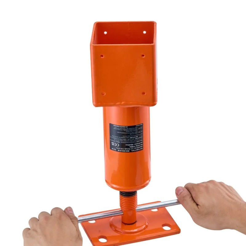 Screw Jack Post, 4" x 4", 13.2"-18.7" Height Range,24700 lbs