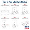 BOX USA BML732 Literature Mailers, 7" x 3 5/8" x
