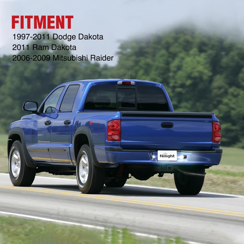 Nilight License Plate Lights Compatible with 1997 1998 1999 2010
