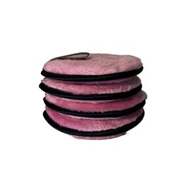 Lyra Linens - Reusable Makeup Remover Pads, 4 Pack – Ultra-Soft Washable Microfiber Pads, Eco-Friendly Double-Sided Cleansing Pad for Face & Eyes, 8 Colours – Perfect for All Skin Types (Fuchsia Pink)