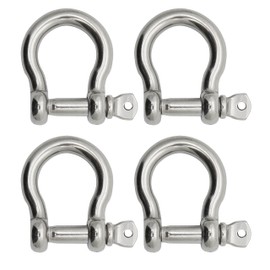 Extreme Max 3006.8297.4 BoatTector Stainless Steel Bow Shackle - 1/2", 4-Pack