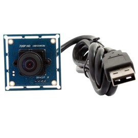 ELP 1mp HD Fisheye USB Camera Module with 170degree Wide Angle Lens for Computer 720P Mini USB2.0 UVC Video Embedded Webcam Board 1/4” OV9712 PC Camera for Laptop, Raspberry Pi, Jetson Nano