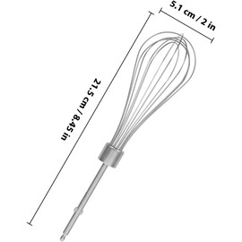 COLLBATH Batidor de cocina manual de acero inoxidable con varilla de 12 alambres, apto para mezclar claras y crema en uso doméstico Reutilizable