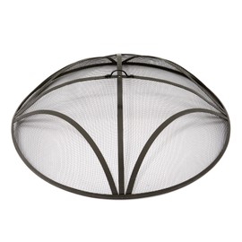 WeCooper 36In Reinforced Steel Round Fire Pit Screen Cover,Outdoor Patio FirePit Spark Screens,Heavy Duty Steel Mesh Fire Pit Ember Lid with Handle