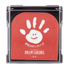 Shachihata HPS-A/H-R PalmColors Hand Stamp Pad, Red