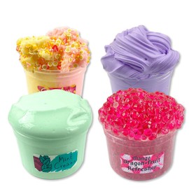 Dope Slimes - Cloud Butter Fishbowl Slime Multi Pack! (4 x 5oz) - Handmade Slimes