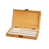 Harilla Portable Empty Bamboo, Durable Palette, Wooden Gouache with Lid,