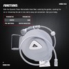 Retractable Garden Water Hose Reel Storage Gun Rewind Wall Mount