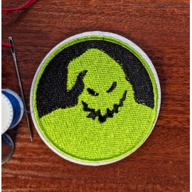 Unbranded Oogie Boogie Nightmare Before Christmas Patch Horror Embroidered Iron On 2.75"