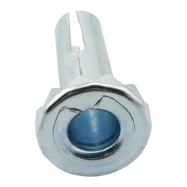 heyous 8PCS Caster Sockets 3/8" x 1-1/4" Metal Caster Stem Sleeve, Wheel Socket Furniture Insert Socket Type Mounting Stem for Stem Caster, Grip Ring Caster, Chair Legs