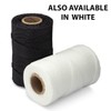 9-Ply Black Waxed Lacing Cord Twine with Dispenser Box 160
