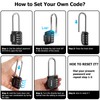 SharkByte Combination Long Padlock [2.6" Long Shackle] 4 Dial Heavy