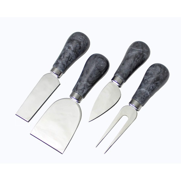 Prodyne Froma Cheese Knives, Set of 4, Black