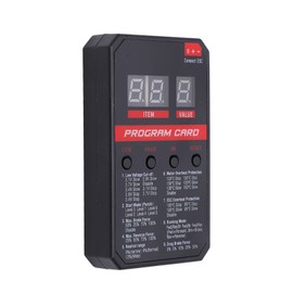 RC Car Programing Card, Lightweight LED Program Card Easy Operate Overheating Protection Multi Function Portable for Brushless Waterproof ESC for V2 ESC