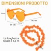 SSKHE Set di 12 Boas in piume colorate con aletta