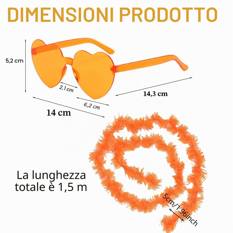 SSKHE Set di 12 Boas in piume colorate con aletta