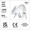 Moto G85 5G/G75/G55/S50/G45/G35/G15/G04/G34/G14/G53/G24 Charger Plug [25W] Super Fast Charger Plug