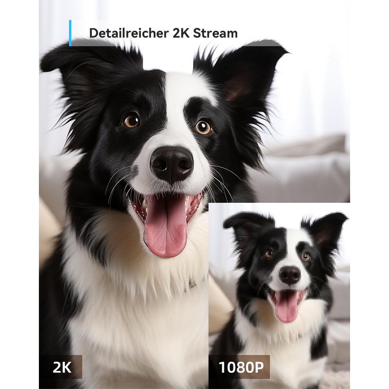 blurams 2K Indoor Surveillance Camera, 360° WiFi Camera, Motion Tracking,