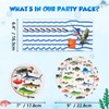 WERNNSAI Fishing Party Supplies - 48PCS Ocean Birthday Party Decorations
