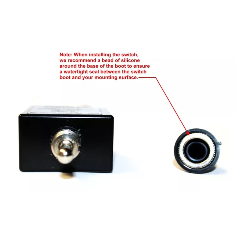 GAMA Electronics Waterproof Toggle Switch 3 Position Reverse Polarity DC