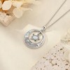 ONEFINITY Turtle Necklace S925 Sterling Silver Opal Turtle Pendant Necklace