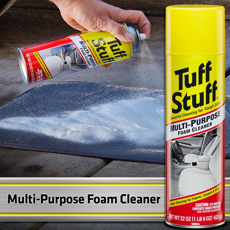 Tuff Stuff Multi-Purpose Foam Cleaner, Use on Car Interior, Furniture,