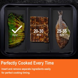 Joyeee Silicone Baking Sheet Pan Dividers, 4 Pieces Nonstick Baking Sheets for Oven, Reusable Heat Resistant Baking Tray Sets Suitable for Oven, Air Fryer, Microwave, Safe and Easy to Clean