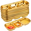Maxcheck 12 Pcs Soy Sauce Dish Stainless Steel Divided Dip