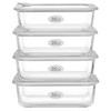 Glass Food Containers with Glass Lid, Microwave Safe Food Storage