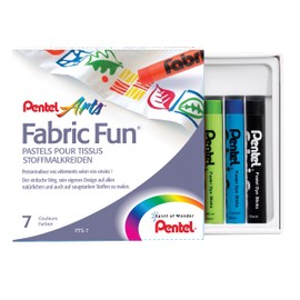 Pentel Stoffmalkreiden PTS-7 7-Farb.-Set