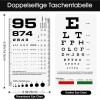 Snellen Rosenbaum 포켓 차트 - 시력 검사용 스넬렌 로젠바움 6.5x3.5인치