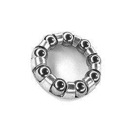 BIKE BALL BEARING CAGE CRANKSHAFT BOTTOM BRACKET 1/4" CRANKSET CHAINSET 9 BALLS