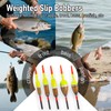 Dr.Fish 5 Pack Fishing Bobber Weighted Balsa Spring Float Cylinder