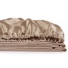 YASMENG Champagne Twin Satin Fitted Sheets Only, 1 Pack Cooling